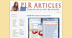 Desktop Screenshot of plrarticlecontent.com